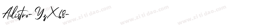 Adistro-YzX68字体转换