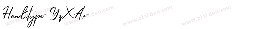 Handitype-YzXAv字体转换