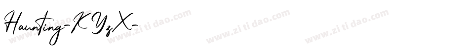 Haunting-KYzX字体转换