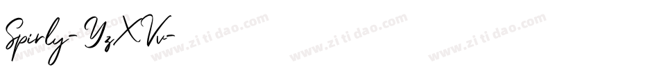 Spirly-YzXVv字体转换