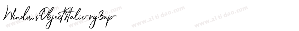 WindowsObjectItalic-rg3ap字体转换