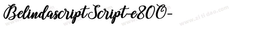 BelindascriptScript-e80O字体转换