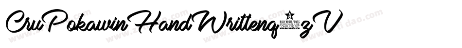 CruPokawinHandWritten-q8zV字体转换