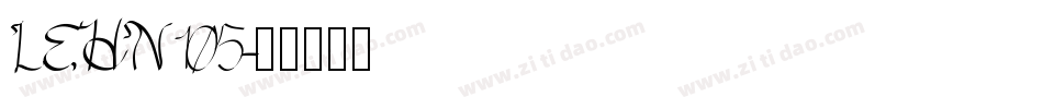 LEHN105字体转换