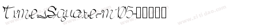 TimesSquare-m105字体转换
