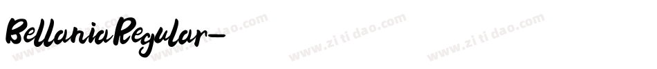 BellaniaRegular字体转换