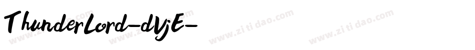 ThunderLord-dVjE字体转换