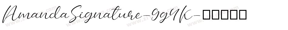AmandaSignature-9g4K字体转换