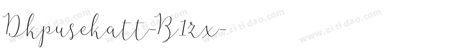 Dkpusekatt-B1zx字体转换