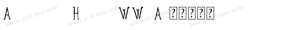 AkihibaraHyper-WW2A字体转换