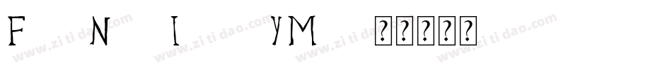 FibelNordItalic-YM2a字体转换