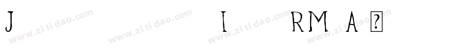 JmhtypewriterfineItalic-RM2A字体转换