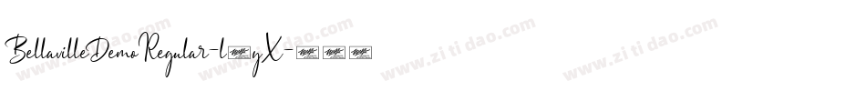 BellavilleDemoRegular-l2yX字体转换 BellavilleDemoRegular-l2yX字体转换