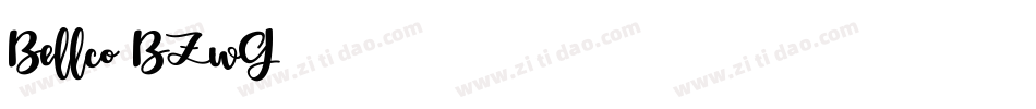 Bellco-BZwG字体转换