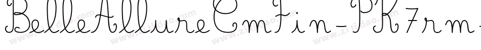 BelleAllureCmFin-PK7rm字体转换 BelleAllureCmFin-PK7rm字体转换
