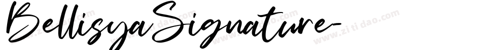 BellisyaSignature字体转换