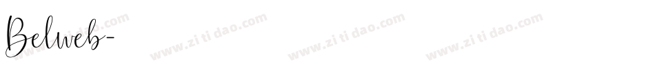 Belweb字体转换