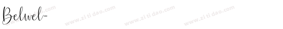 Belwel字体转换