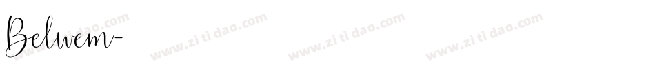 Belwem字体转换