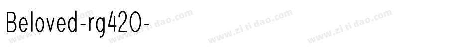 Beloved-rg42O字体转换