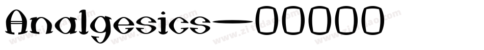 Analgesics字体转换