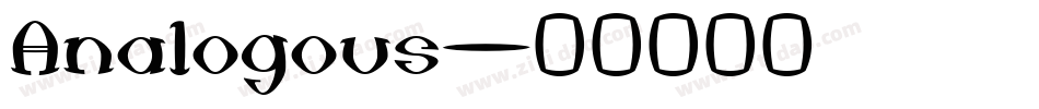 Analogous字体转换