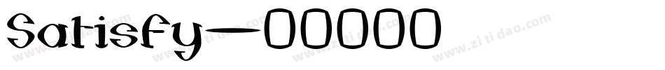 Satisfy字体转换