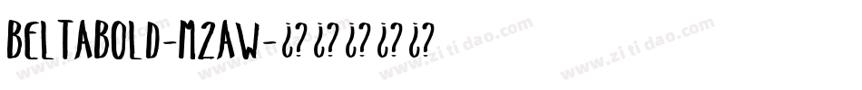 Beltabold-M2aw字体转换