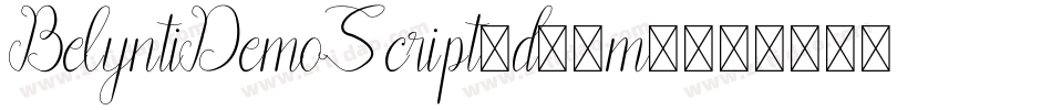 BelyntiDemoScript-d99m7字体转换