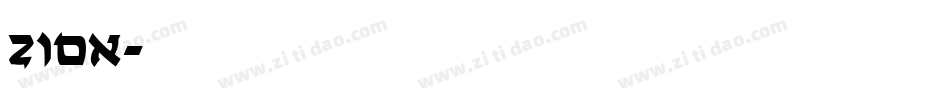 Zion字体转换