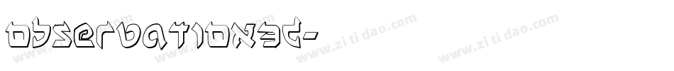 Observation3D字体转换