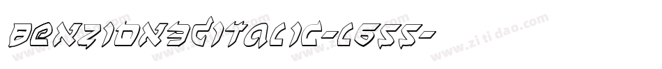 BenZion3DItalic-l655字体转换