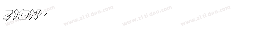 Zion字体转换