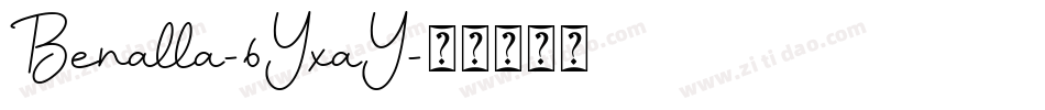 Benalla-6YxaY字体转换