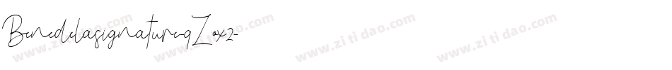 Benedelasignature-qZox2字体转换