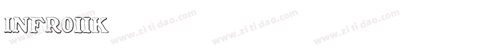 INFR011K字体转换