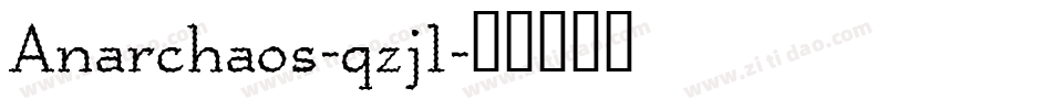 Anarchaos-qzjl字体转换