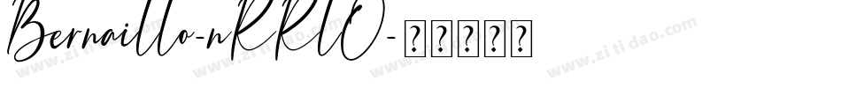 Bernaillo-nRRlO字体转换