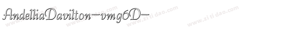 AndelliaDavilton-vmg6D字体转换
