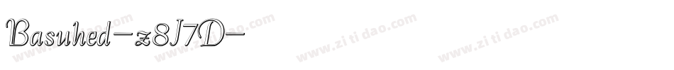 Basuhed-z8J7D字体转换