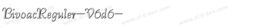 BivoacReguler-V6d6字体转换