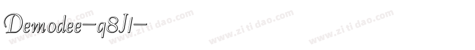 Demodee-q8J1字体转换
