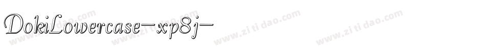 DokiLowercase-xp8j字体转换