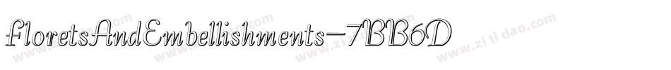 FloretsAndEmbellishments-7BB6D字体转换