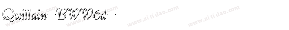 Quillain-BWW6d字体转换