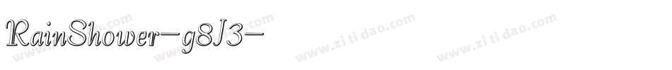 RainShower-g8J3字体转换