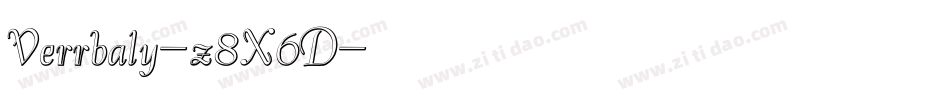 Verrbaly-z8X6D字体转换