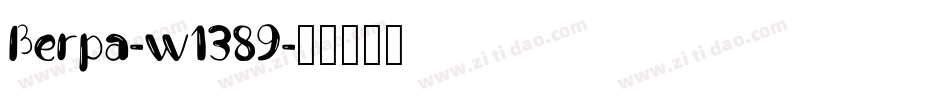Berpa-w1389字体转换