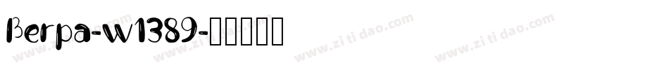 Berpa-w1389字体转换