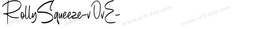 RollySqueeze-v0vE字体转换